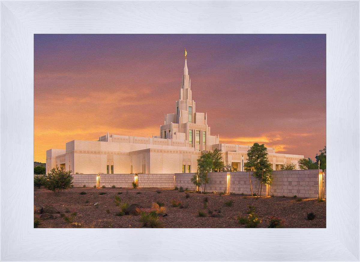 Phoenix Temple Sunset