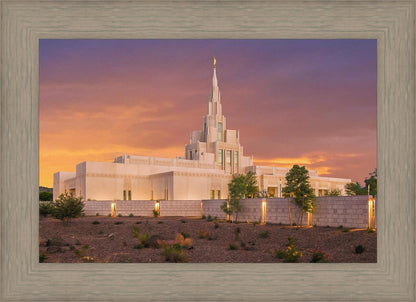 Phoenix Temple Sunset