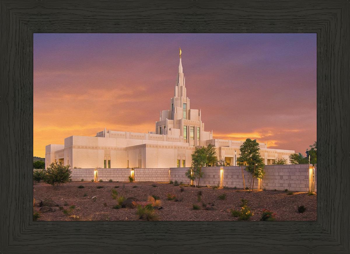 Phoenix Temple Sunset