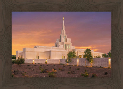 Phoenix Temple Sunset