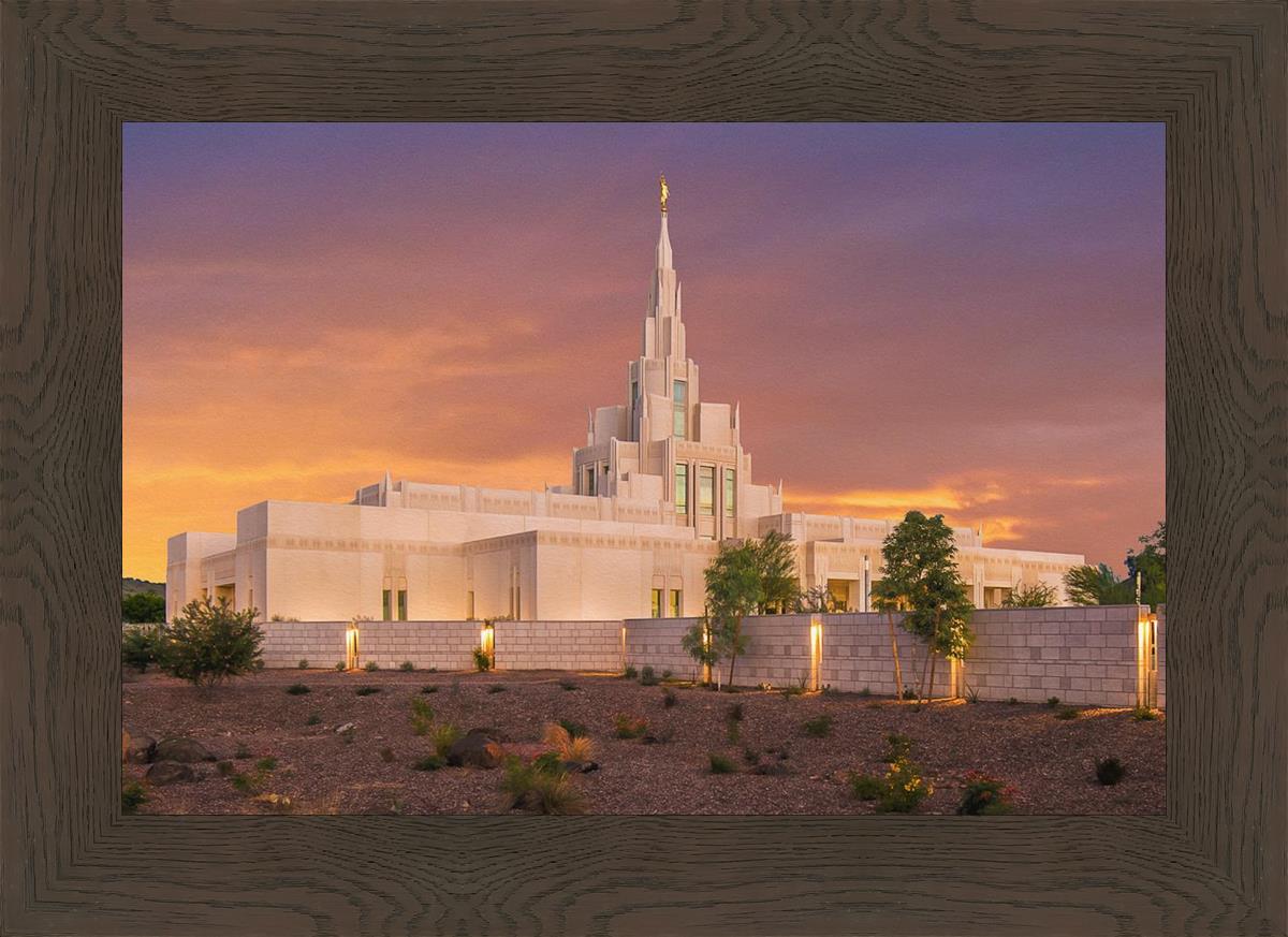Phoenix Temple Sunset