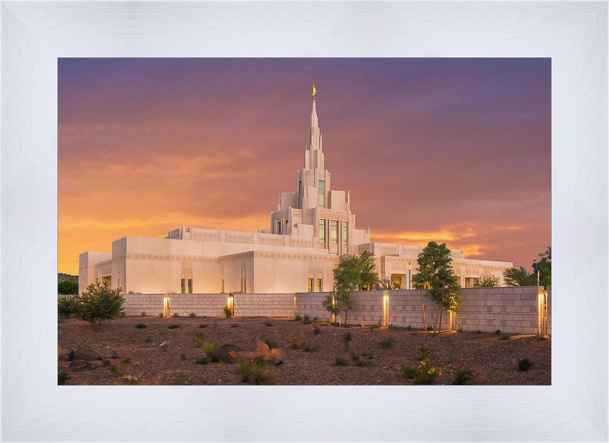 Phoenix Temple Sunset