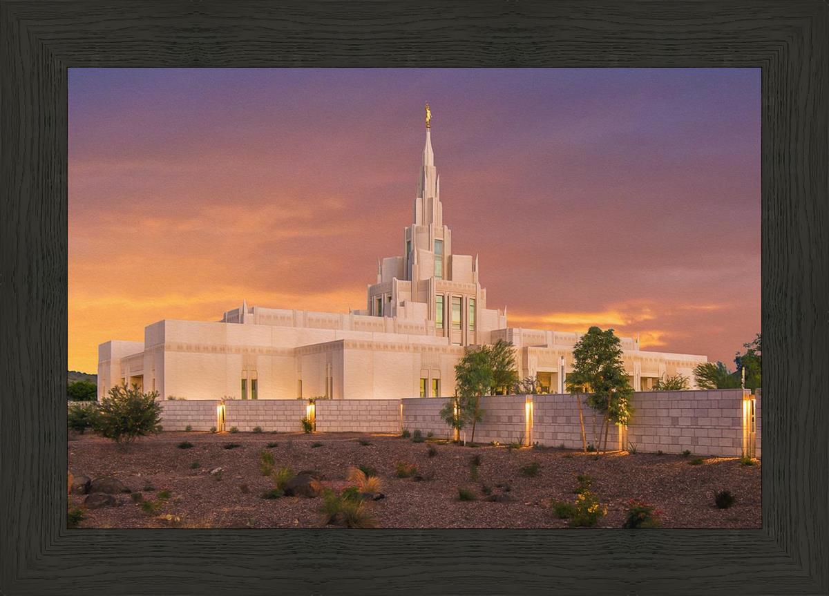 Phoenix Temple Sunset