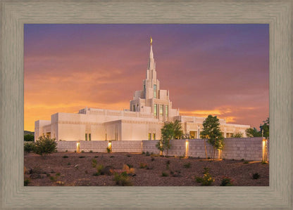 Phoenix Temple Sunset