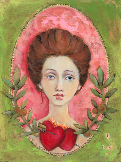 Two Hearts One Arrow Gallery Wrap