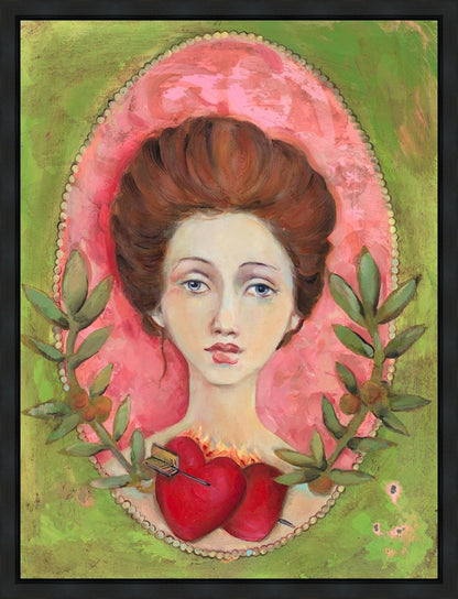 Two Hearts One Arrow Gallery Wrap