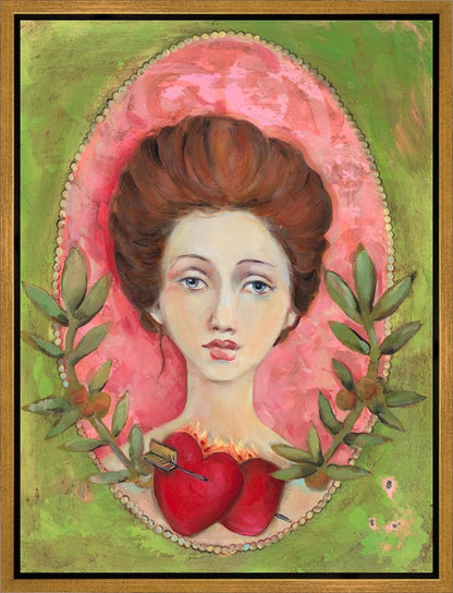 Two Hearts One Arrow Gallery Wrap