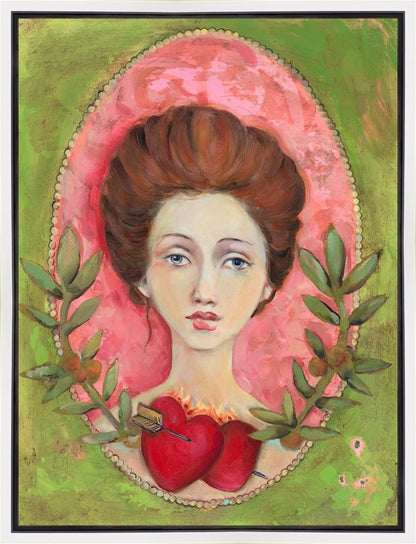 Two Hearts One Arrow Gallery Wrap