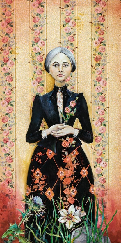 Thistles And Lilies Abigail Starbuck Coffin Gallery Wrap