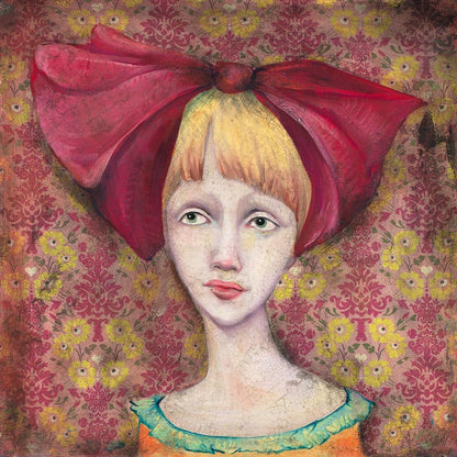 Clara Thoughtfully Considered Whether Or Not Her Red Ribbon Truly Brought Her Luck Gallery Wrap