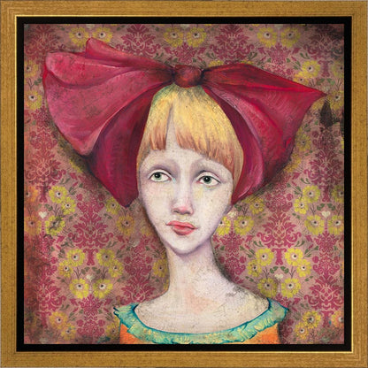 Clara Thoughtfully Considered Whether Or Not Her Red Ribbon Truly Brought Her Luck Gallery Wrap