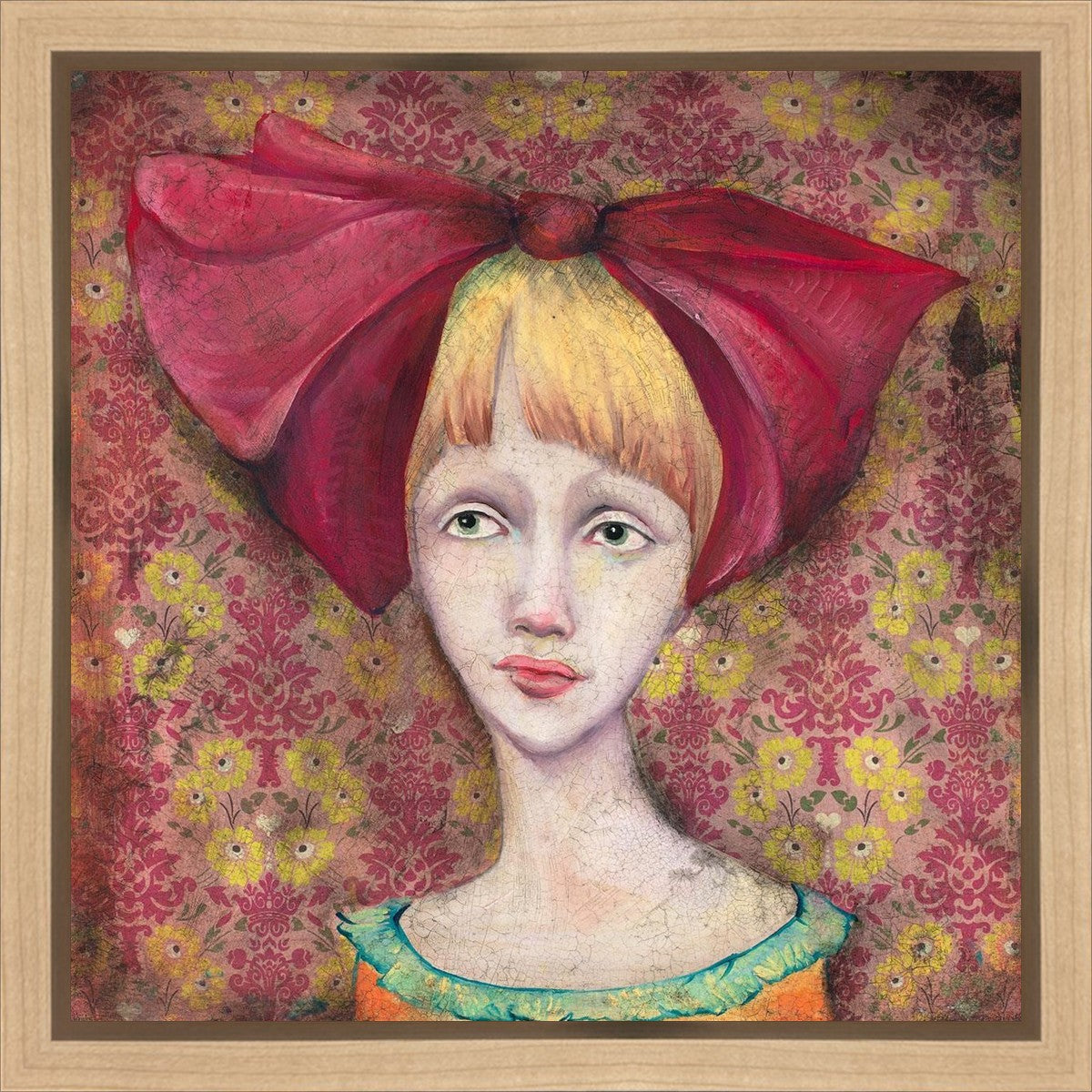Clara Thoughtfully Considered Whether Or Not Her Red Ribbon Truly Brought Her Luck Gallery Wrap