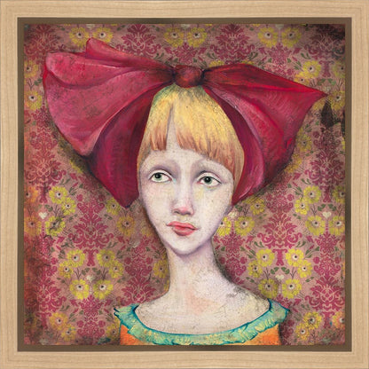 Clara Thoughtfully Considered Whether Or Not Her Red Ribbon Truly Brought Her Luck Gallery Wrap