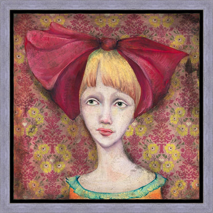 Clara Thoughtfully Considered Whether Or Not Her Red Ribbon Truly Brought Her Luck Gallery Wrap