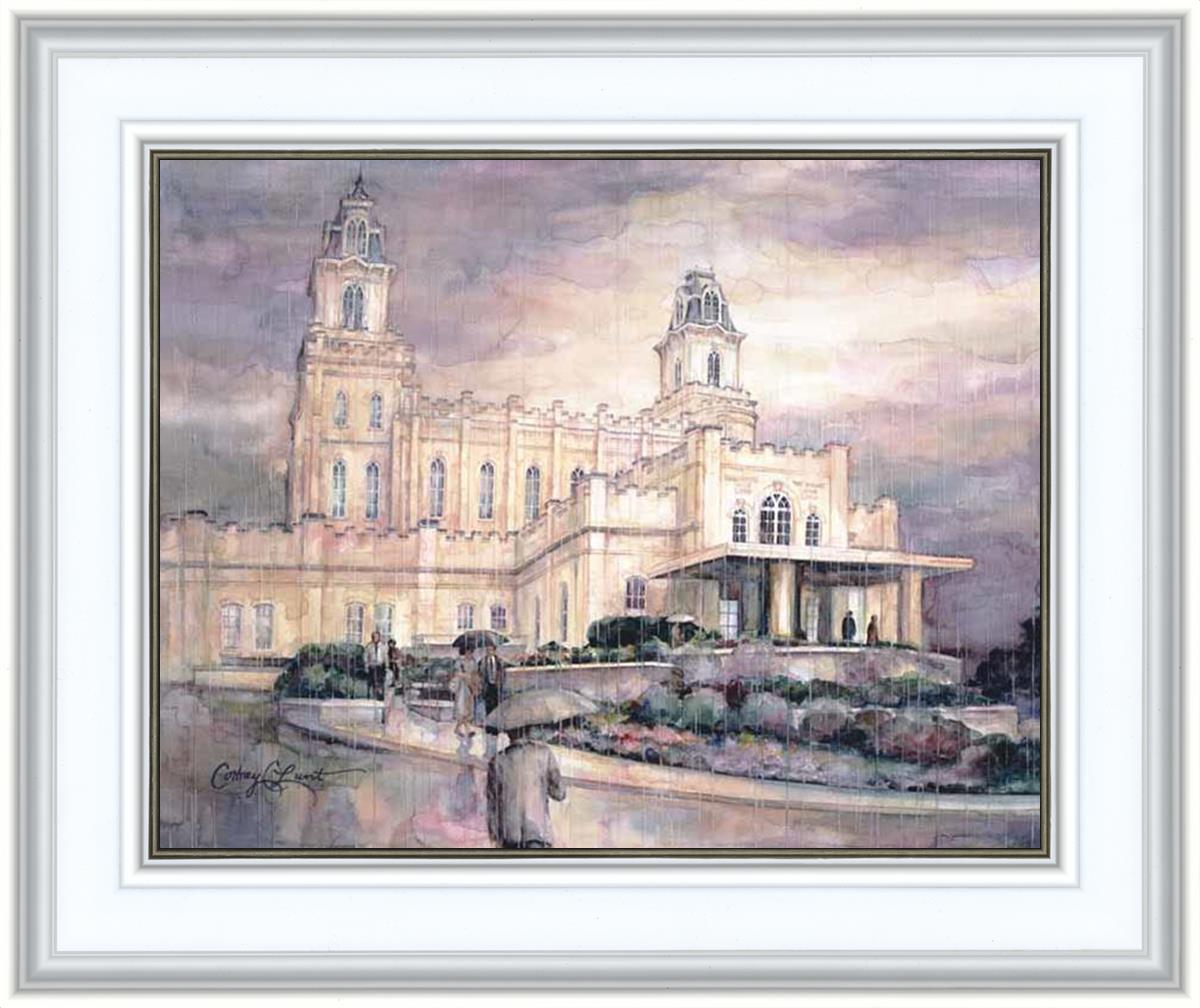 Refuge From The Storm - Manti Temple