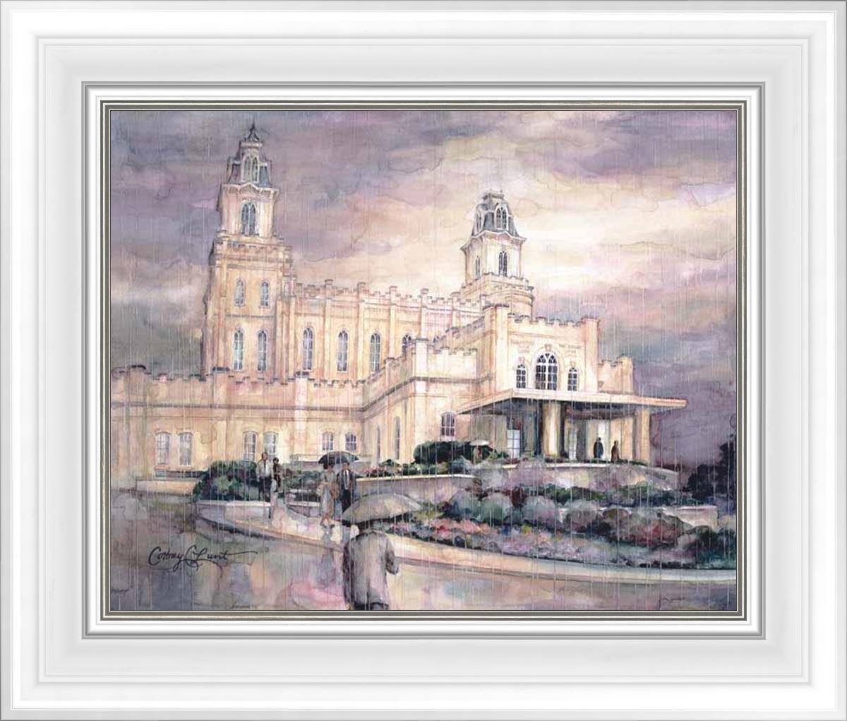 Refuge From The Storm - Manti Temple