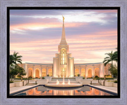 Fort Lauderdale Pastel Sunset Gallery Wrap