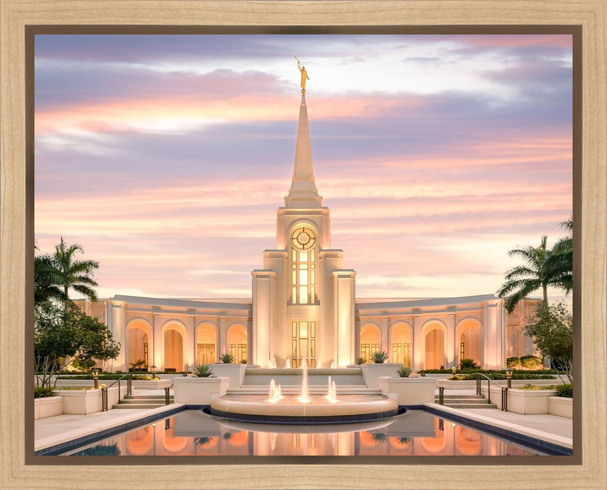 Fort Lauderdale Pastel Sunset Gallery Wrap