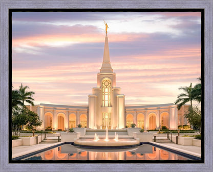 Fort Lauderdale Pastel Sunset Gallery Wrap