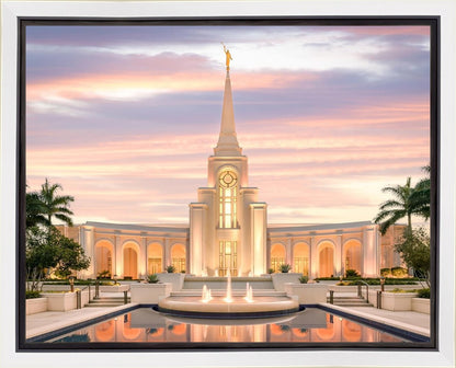 Fort Lauderdale Pastel Sunset Gallery Wrap