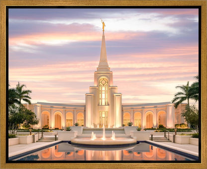 Fort Lauderdale Pastel Sunset Gallery Wrap