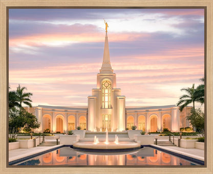 Fort Lauderdale Pastel Sunset Gallery Wrap