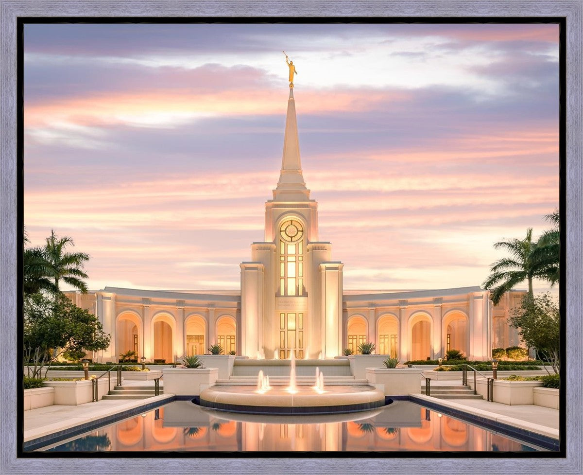 Fort Lauderdale Pastel Sunset Gallery Wrap