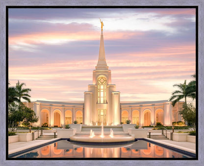 Fort Lauderdale Pastel Sunset Gallery Wrap