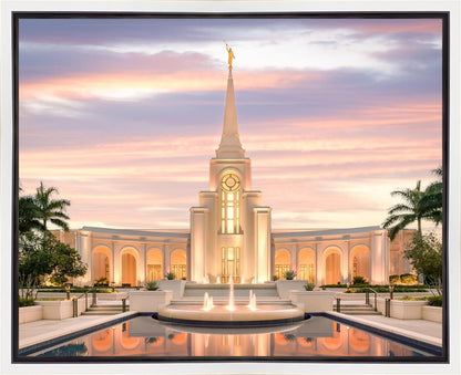 Fort Lauderdale Pastel Sunset Gallery Wrap