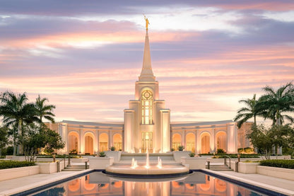 Fort Lauderdale Pastel Sunset Gallery Wrap