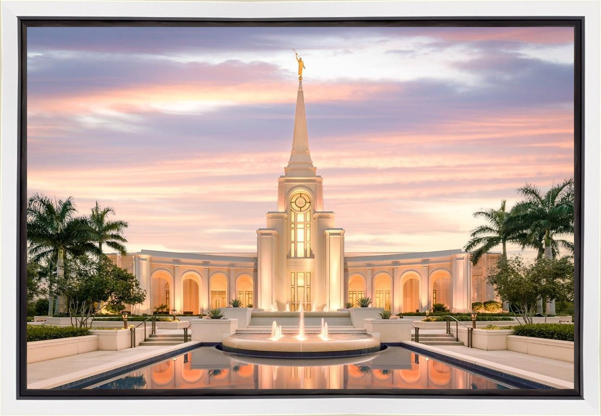 Fort Lauderdale Pastel Sunset Gallery Wrap