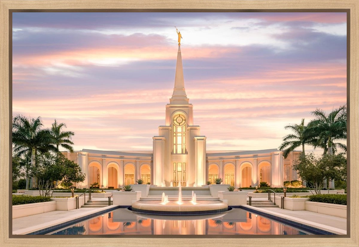 Fort Lauderdale Pastel Sunset Gallery Wrap