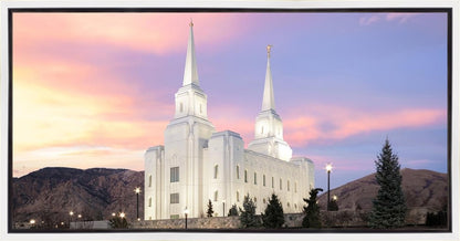 Brigham City Pastel Sunset Gallery Wrap