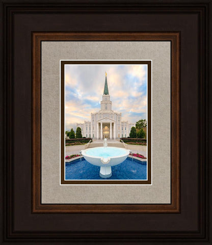 Houston Fountain Sunset