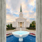 Houston Fountain Sunset