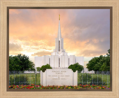 Jordan River Summer Sunset Gallery Wrap