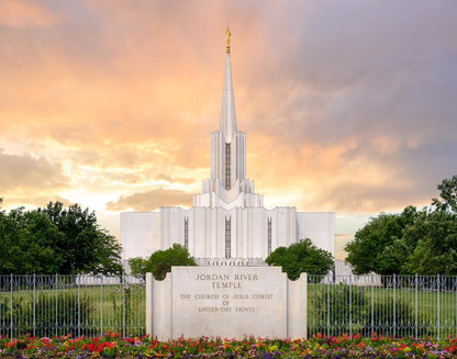 Jordan River Summer Sunset Gallery Wrap