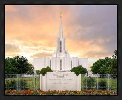 Jordan River Summer Sunset Gallery Wrap