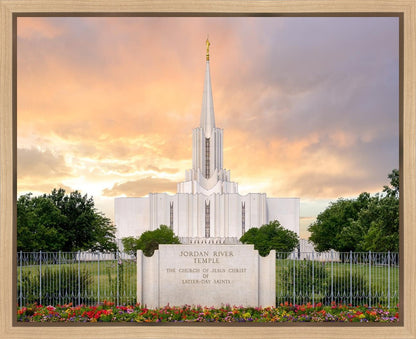 Jordan River Summer Sunset Gallery Wrap