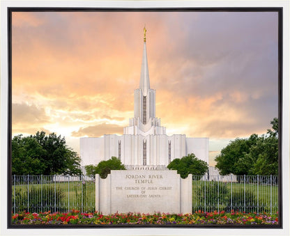 Jordan River Summer Sunset Gallery Wrap