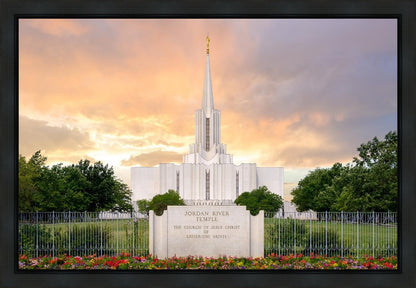 Jordan River Summer Sunset Gallery Wrap