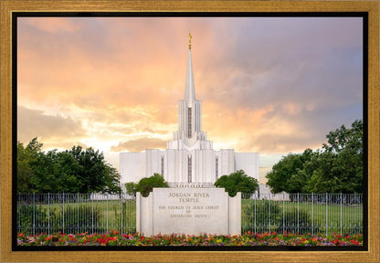 Jordan River Summer Sunset Gallery Wrap