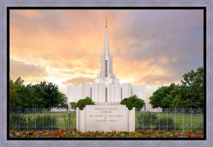 Jordan River Summer Sunset Gallery Wrap