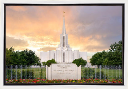 Jordan River Summer Sunset Gallery Wrap