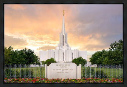 Jordan River Summer Sunset Gallery Wrap