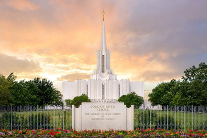 Jordan River Summer Sunset Gallery Wrap