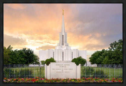 Jordan River Summer Sunset Gallery Wrap