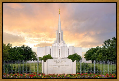 Jordan River Summer Sunset Gallery Wrap