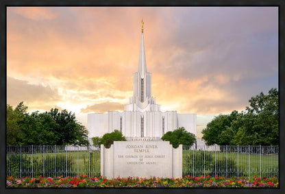 Jordan River Summer Sunset Gallery Wrap