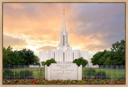 Jordan River Summer Sunset Gallery Wrap